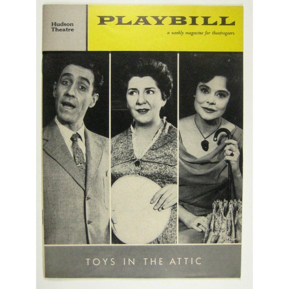 Toys in the Attic Playbill July 1960 Marine Stapleton Irene Worth Jason Robards - Picture 1 of 9